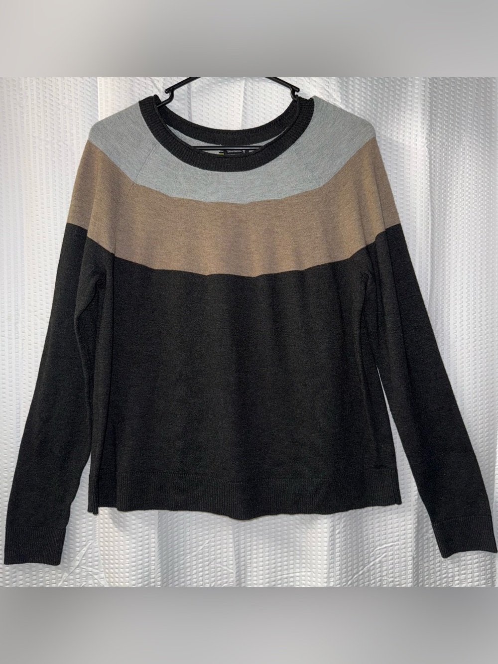 Smartwool Edgewood Colorblock Crew Sweater Size M